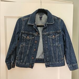 Gap Kids Dark Blue Denim Jacket sz M